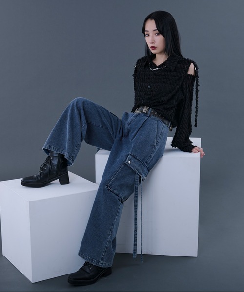 【新カラー追加】アソートコードカーゴパンツ（カーゴパンツ）｜Ellno Loset（エルノロゼット）