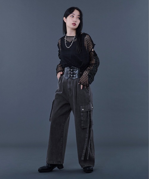 【新カラー追加】アソートコードカーゴパンツ（カーゴパンツ）｜Ellno Loset（エルノロゼット）