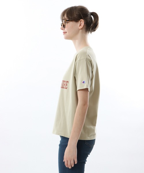Champion（チャンピオン）の「【Champion/チャンピオン】レディース ベーシック ショートスリーブTシャツ（Tシャツ/カットソー・レディース・ネイビー/その他35/ベージュ/ホワイト・MEDIUM/LARGE）」の9枚目の写真