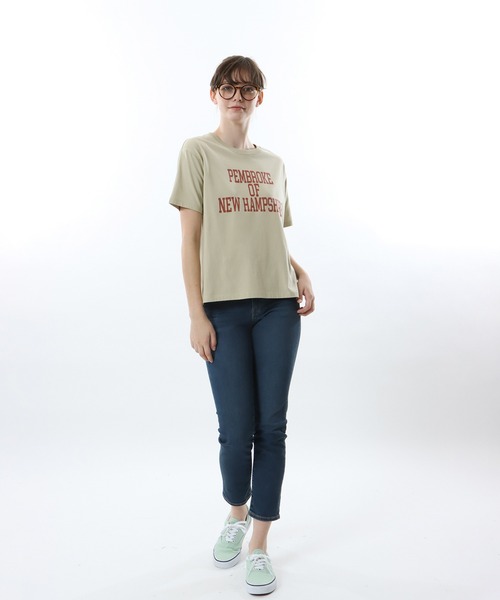 Champion（チャンピオン）の「【Champion/チャンピオン】レディース ベーシック ショートスリーブTシャツ（Tシャツ/カットソー・レディース・ネイビー/その他35/ベージュ/ホワイト・MEDIUM/LARGE）」の12枚目の写真