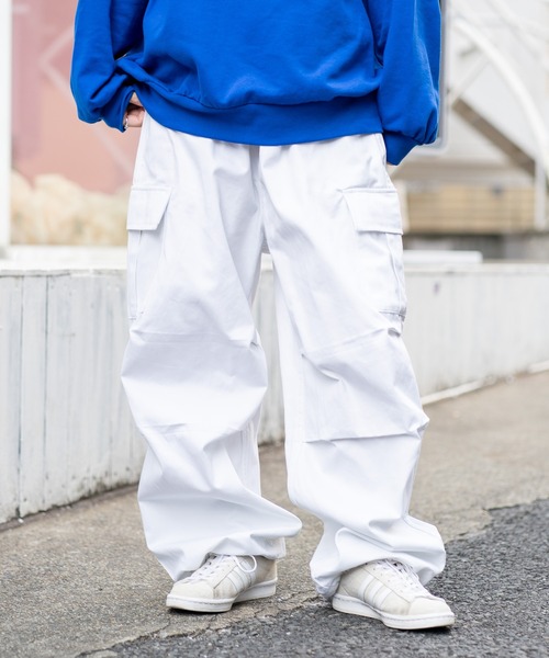 BEN DAVIS（ベンデイビス）の「【BEN DAVIS/ベンデイビス】 スノーワーカーズパンツ/パラシュートカーゴパンツ（カーゴパンツ・メンズ・ホワイト/ブラック/カーキ/チャコールグレー・SMALL/MEDIUM/LARGE）」の2枚目の写真