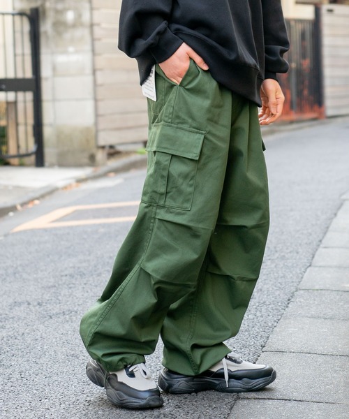 BEN DAVIS（ベンデイビス）の「【BEN DAVIS/ベンデイビス】 スノーワーカーズパンツ/パラシュートカーゴパンツ（カーゴパンツ・メンズ・ホワイト/ブラック/カーキ/チャコールグレー・SMALL/MEDIUM/LARGE）」の12枚目の写真