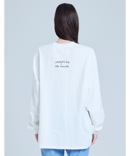 Little sunny bite(リトルサニーバイト)の「【8】【it】【Little sunny bite】sandw1tch shop x little sunny bite cool guy long tee(スウェット・レディース・ホワイト/ブラック/ブルー・MEDIUM/SMALL)」の14枚目の写真