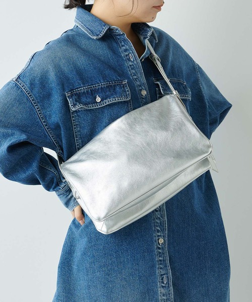 Whim Gazette（ウィムガゼット）の「【2.718】2WAYソフトショルダー（ショルダーバッグ・レディース・ブラック/シルバー・FREE）」の5枚目の写真