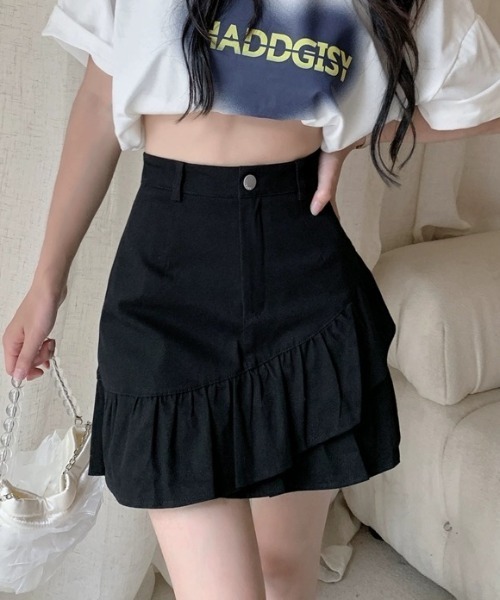 DIAVEL（ディアベル）の「インパン付きミニスカート（スカート・レディース・アイボリー/ブラック/ホワイト・S/M/L）」の3枚目の写真