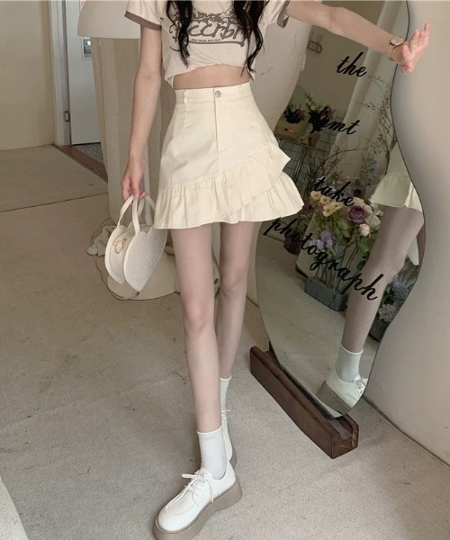 DIAVEL（ディアベル）の「インパン付きミニスカート（スカート・レディース・アイボリー/ブラック/ホワイト・S/M/L）」の18枚目の写真