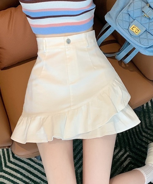 DIAVEL（ディアベル）の「インパン付きミニスカート（スカート・レディース・アイボリー/ブラック/ホワイト・S/M/L）」の13枚目の写真