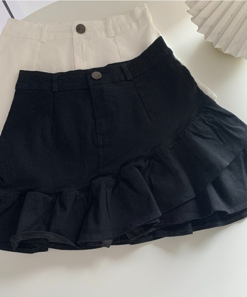 DIAVEL（ディアベル）の「インパン付きミニスカート（スカート・レディース・アイボリー/ブラック/ホワイト・S/M/L）」の8枚目の写真
