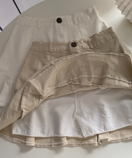 DIAVEL（ディアベル）の「インパン付きミニスカート（スカート・レディース・アイボリー/ブラック/ホワイト・S/M/L）」の7枚目の写真