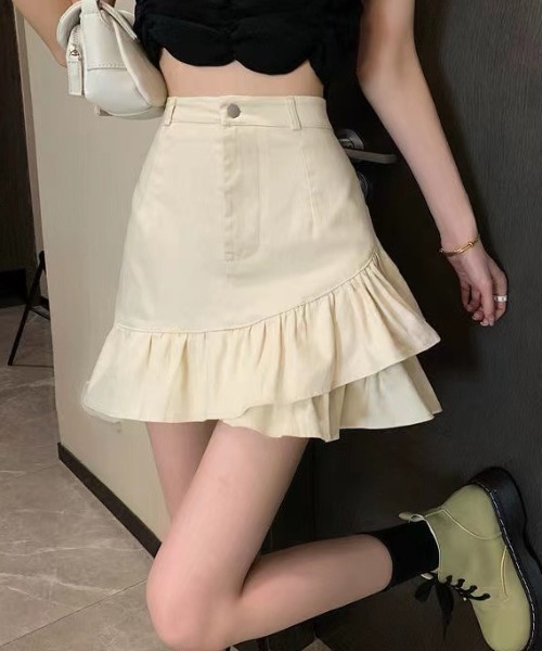 DIAVEL（ディアベル）の「インパン付きミニスカート（スカート・レディース・アイボリー/ブラック/ホワイト・S/M/L）」の6枚目の写真