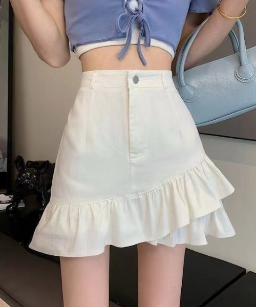 DIAVEL（ディアベル）の「インパン付きミニスカート（スカート・レディース・アイボリー/ブラック/ホワイト・S/M/L）」の4枚目の写真