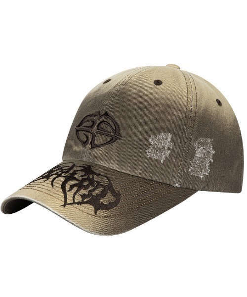 【mahagrid】25SS★ WASHED RAW CUT mah CAP WASHED RAW CUT mah CAP - mahagrid | 60% - Asian Fashion