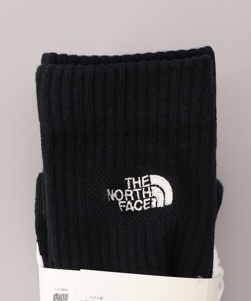 THE NORTH FACE（ザノースフェイス）の「THE NORTH FACE/ザ・ノース・フェイス TNF Logo 2P Crew / ロゴ 2P クルー（ソックス/靴下・メンズ・グレー/ブラック・MEDIUM）」の3枚目の写真