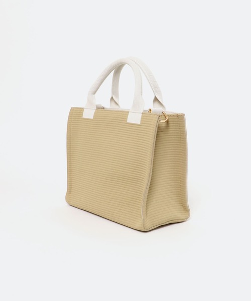 RODE SKO（ロデスコ）の「プチバイカラーニットトートバッグ（トートバッグ・レディース・ブラック/ベージュ・ONE）」の17枚目の写真