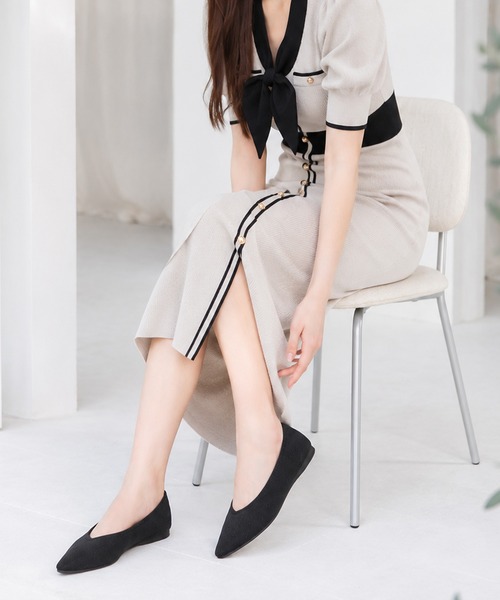 coca(ANDEX shoes product)(コカ)の「軽い・痛くない 軽量 マルチニットパンプス(パンプス・レディース・ブラック/ベージュ・LARGE/MEDIUM/SMALL)」の6枚目の写真