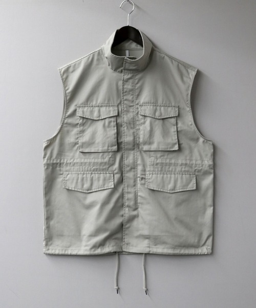 Starting Over（スターティングオーバー）の「TCツイルミリタリーベスト/セットアップ対応（ベスト・メンズ・カーキ/ブラック/ブラウン/オフホワイト・M/XL/L）」の5枚目の写真
