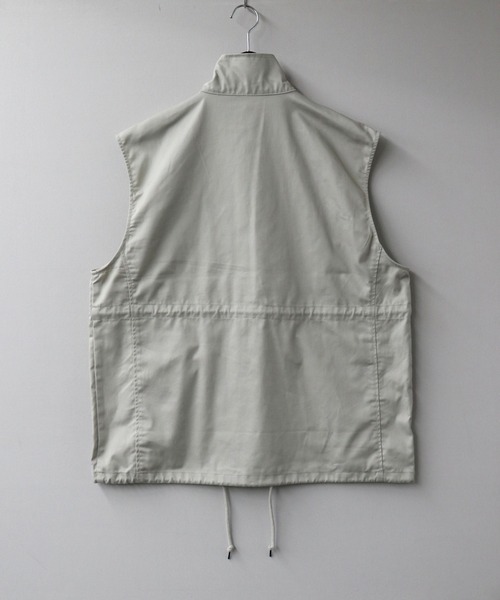 Starting Over（スターティングオーバー）の「TCツイルミリタリーベスト/セットアップ対応（ベスト・メンズ・カーキ/ブラック/ブラウン/オフホワイト・M/XL/L）」の12枚目の写真