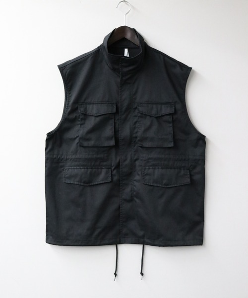 Starting Over（スターティングオーバー）の「TCツイルミリタリーベスト/セットアップ対応（ベスト・メンズ・カーキ/ブラック/ブラウン/オフホワイト・M/XL/L）」の15枚目の写真