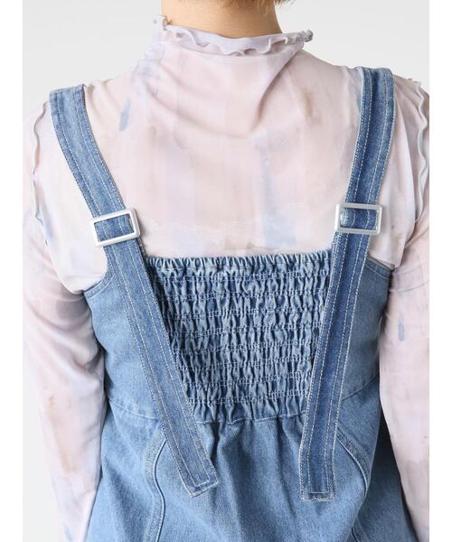 Lugnoncure(ルノンキュール)の「チュールタートルトップス(無地・柄)(Tシャツ/カットソー・レディース・ブラック/グリーン/オフホワイト/ブルー・F)」の19枚目の写真