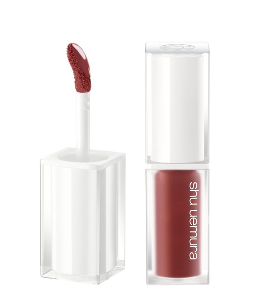 shu uemura（シュウウエムラ）の「キヌケアグローアップ（口紅/リップティント/グロス・レディース・BG 958 ウメゼリー/BR 781 チョコドリズル/【限定】OR 555 ミカンピューレ/【限定】PK 356 イチゴグミ/RD 158 アズキシロップ/RD 176 ルビーグレープ/BG 936 モモシャーベット/BR 793 グレイズドモミジ/OR 599 キャンディジンジャー/PK 337 イチゴソルベ/【限定】RD 123 リンゴアメ/KG PK 343/KG PK 388/KG PK 377・FREE）」の3枚目の写真