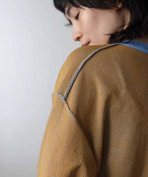 COMMRE（コムル）の「【リバーシブル】シアーニットカーディガン（カーディガン/ボレロ・レディース・イエロー/パープル/ブルー・FREE）」の16枚目の写真