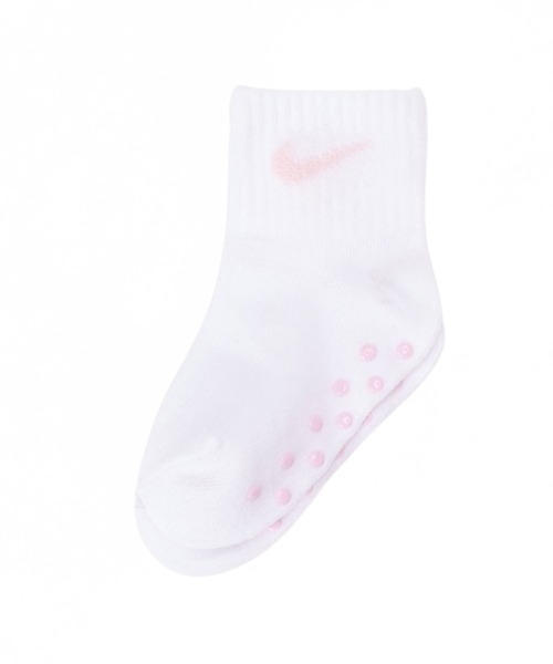 NIKE（ナイキ）の「NIKE NHN CORE SWOOSH GRIPPER//ロゴ/ソックス/3足セットナイキ/ベビー/12-18M（ソックス/靴下・キッズ・ピンク/グレー・12-18MONTH）」の8枚目の写真