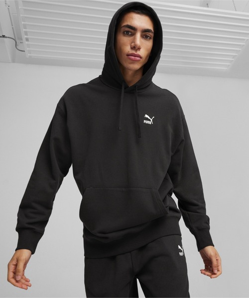 PUMA(プーマ)の「PUMA プーマ ユニセックス ベター CLASSICS リラックス フーディ(パーカー・メンズ・ブラック/ホワイト系その他・X-LARGE/LARGE/MEDIUM/SMALL)」の2枚目の写真