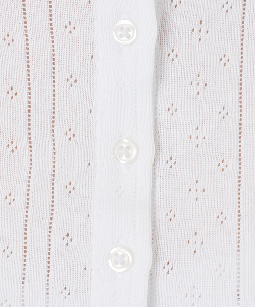Charles Chaton(シャルルシャトン)の「THE CROPPED CARDI │ COU COU(Tシャツ/カットソー・レディース・ブラック/ホワイト・XX-SMALL/X-SMALL/SMALL)」の19枚目の写真