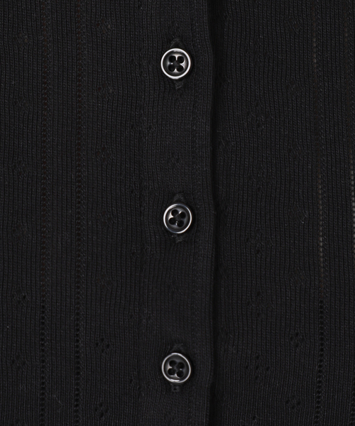 Charles Chaton(シャルルシャトン)の「THE CROPPED CARDI │ COU COU(Tシャツ/カットソー・レディース・ブラック/ホワイト・XX-SMALL/X-SMALL/SMALL)」の22枚目の写真