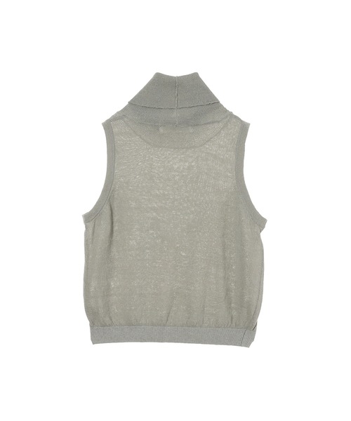 forget-me-nots(フォーゲットミーノッツ)の「ハイネック ノースリーブニット FMN-24SS-KN-002(ニット/セーター・レディース・オリーブ/ベージュ・FREE)」の16枚目の写真
