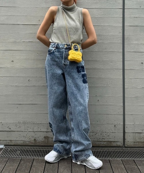 forget-me-nots(フォーゲットミーノッツ)の「ハイネック ノースリーブニット FMN-24SS-KN-002(ニット/セーター・レディース・オリーブ/ベージュ・FREE)」の21枚目の写真