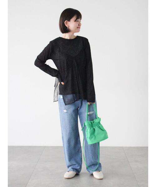 Lugnoncure（ルノンキュール）の「レースキャミブラウス（シャツ/ブラウス・レディース・オフホワイト/ブラック・F）」の4枚目の写真