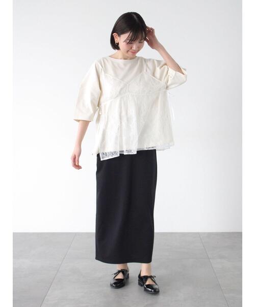 Lugnoncure（ルノンキュール）の「レースキャミブラウス（シャツ/ブラウス・レディース・オフホワイト/ブラック・F）」の11枚目の写真