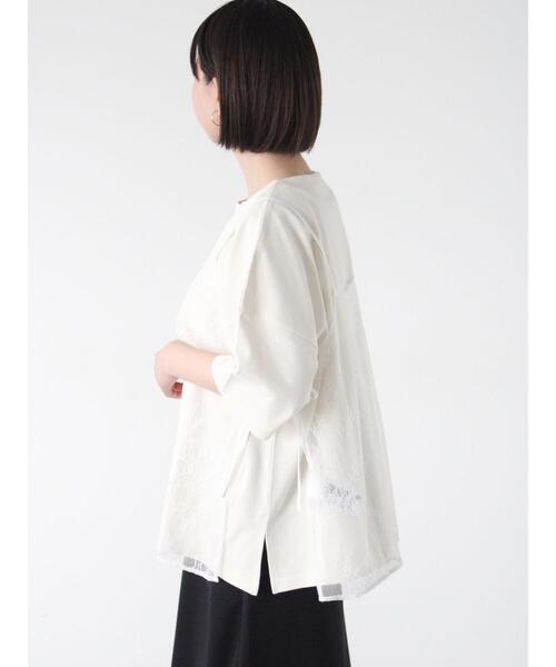 Lugnoncure（ルノンキュール）の「レースキャミブラウス（シャツ/ブラウス・レディース・オフホワイト/ブラック・F）」の12枚目の写真