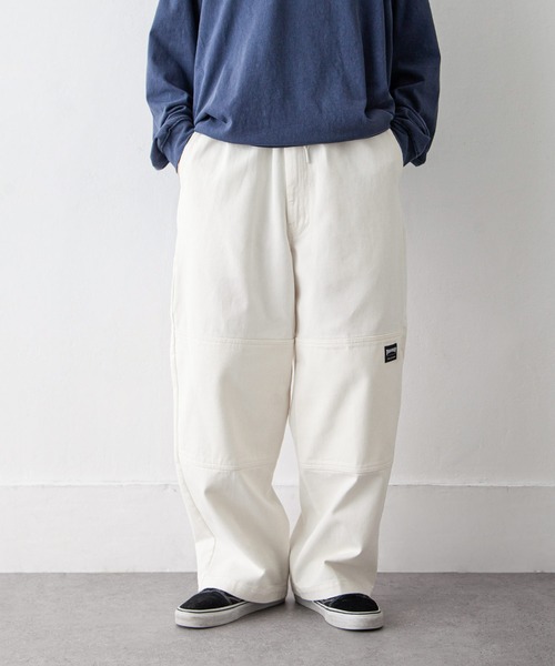 THRASHER（スラッシャー）の「【THRASHER】 カツラギ ・ デニム ワイド イージーパンツ / スケーターパンツ / シェフパンツ（デニムパンツ・メンズ・ベージュ/ブラック系/オフホワイト/ブラック/ワンウォッシュ・X-LARGE/LARGE/MEDIUM/SMALL）」の6枚目の写真