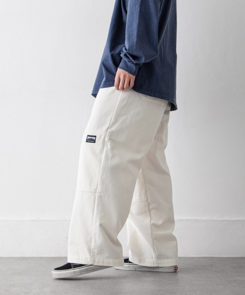 THRASHER（スラッシャー）の「【THRASHER】 カツラギ ・ デニム ワイド イージーパンツ / スケーターパンツ / シェフパンツ（デニムパンツ・メンズ・ベージュ/ブラック系/オフホワイト/ブラック/ワンウォッシュ・X-LARGE/LARGE/MEDIUM/SMALL）」の8枚目の写真