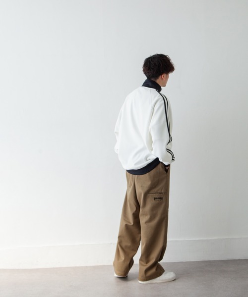 THRASHER（スラッシャー）の「【THRASHER】 カツラギ ・ デニム ワイド イージーパンツ / スケーターパンツ / シェフパンツ（デニムパンツ・メンズ・ベージュ/ブラック系/オフホワイト/ブラック/ワンウォッシュ・X-LARGE/LARGE/MEDIUM/SMALL）」の21枚目の写真