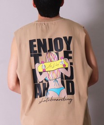 BAYBLO（ベイブロ）の「(BB)【ユニセックス】サマー グラフィック ノースリーブ ストレッチ Tシャツ（Tシャツ/カットソー・メンズ）」