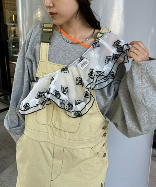 HELLO.SANFRANCISCO（ハローサンフランシスコ）の「【HELLO.SANFRANCISCO/ハローサンフランシスコ】刺繍オーガンジーマルチウェイつけ襟（付け襟・レディース・ホワイト/ブラック・ONE SIZE）」の16枚目の写真