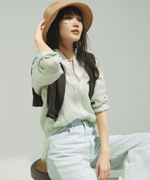 【Oggi8月号掲載/洗える】LIBECO ベーシック シャツ