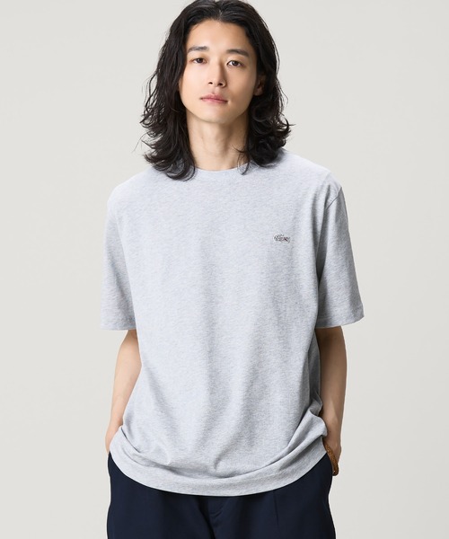 LACOSTE(ラコステ)の「アウトラインクロッククルーネック半袖Tシャツ(Tシャツ/カットソー・メンズ・ブラック/ホワイト/ネイビー/グリーン/オフホワイト/ライトブルー/ブラウン/ペールイエロー/サックスブルー/ダークブラウン/グレー・6/5/4/3/2/7)」の1枚目の写真