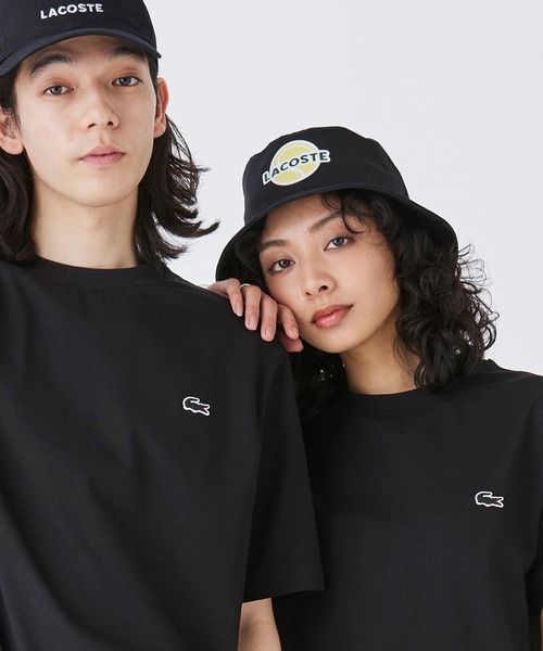 すぐ届く【LACOSTE】アウトラインクロッククルーネック Tシャツ LACOSTE tシャツ アウトラインクロッククルーネック半袖Tシャツ