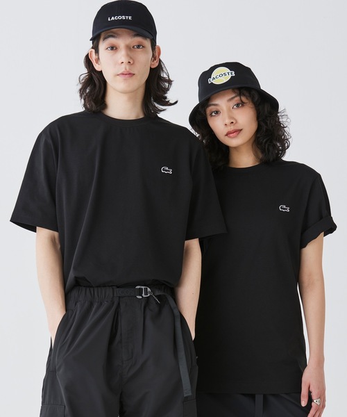 すぐ届く【LACOSTE】アウトラインクロッククルーネック Tシャツ LACOSTE tシャツ アウトラインクロッククルーネック半袖Tシャツ