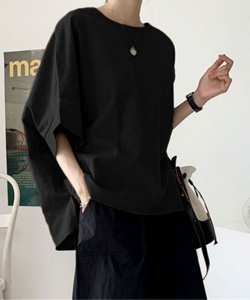La-gemme(ラジェム)の「リネンライクオーバーサイズブラウス(シャツ/ブラウス・レディース・ブラック/ブルー/ベージュ/ホワイト/ブラック系その他2/ブラック系その他/ベージュ系その他/ホワイト系その他/ブルー系その他2/ベージュ系その他2/ホワイト系その他2/ブルー系その他・フリー)」の5枚目の写真