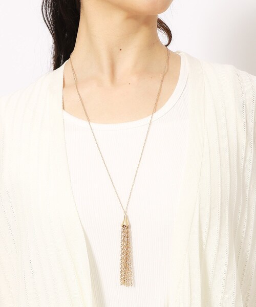 SHOO・LA・RUE（シューラルー）の「◆メタルタッセルネックレス（ネックレス・レディース・シルバー/ゴールド・00）」の7枚目の写真