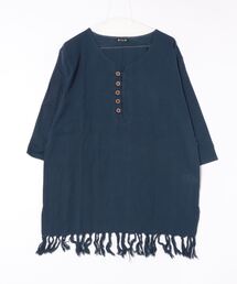 【チャイハネ】インド綿フリンジMEN'Sトップス