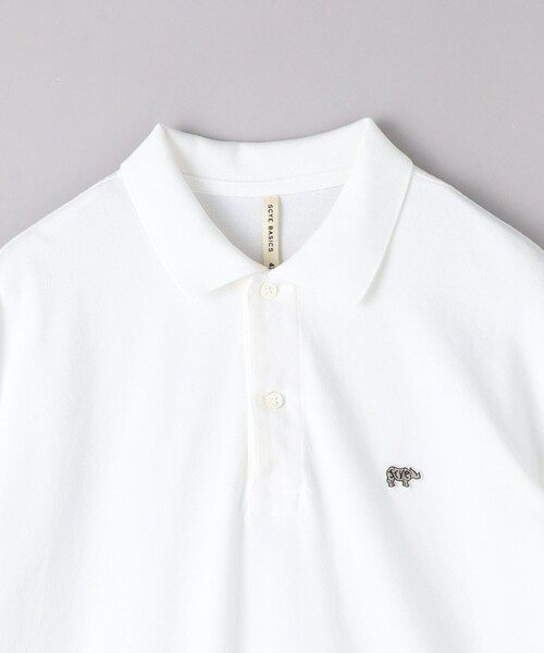 Scye（サイ）の「＜SCYE BASICS＞ Cotton Pique Polo Shirt/コットン ピケ ポロシャツ（ポロシャツ・メンズ・ケリー/オフホワイト/ブラック・40/38/42）」の5枚目の写真