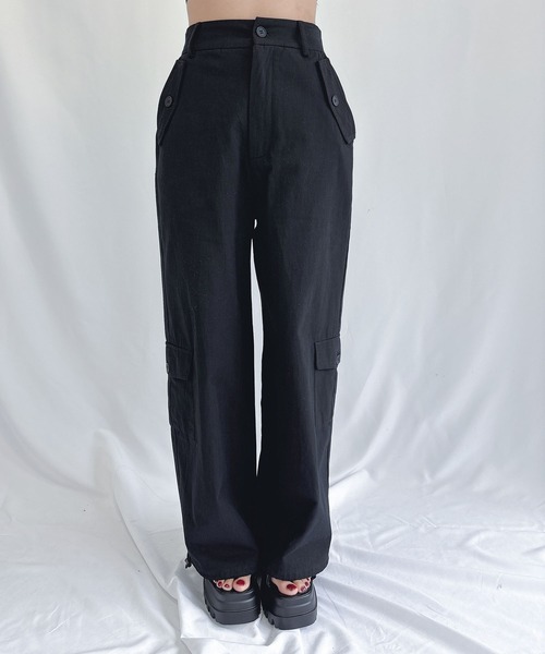 ENVYM(アンビー)の「フラップポケットカーゴパンツ(カーゴパンツ・レディース・カモフラージュ/ブラック・SMALL/MEDIUM)」の10枚目の写真