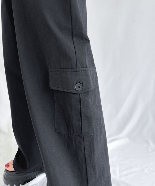 ENVYM(アンビー)の「フラップポケットカーゴパンツ(カーゴパンツ・レディース・カモフラージュ/ブラック・SMALL/MEDIUM)」の6枚目の写真