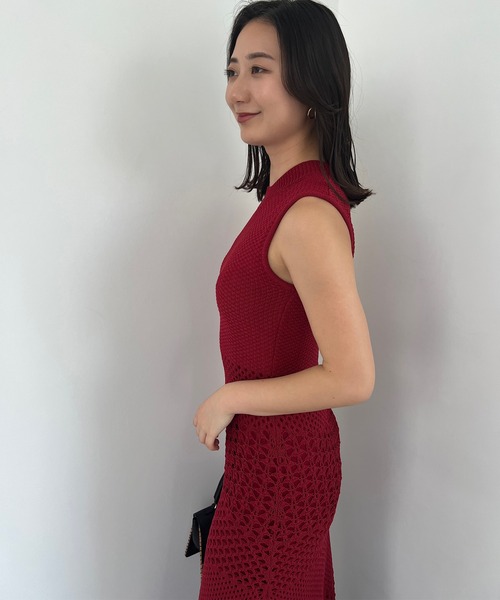 anuans（アニュアンス）の「クロシェニットマーメイドワンピース